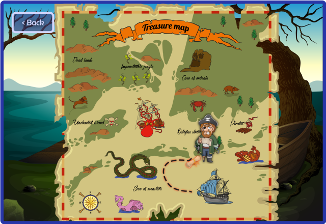 Sentence Treasure Hunt phonics game